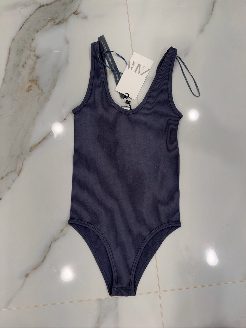 ZARA Contour Collection Ribbed Bodysuit – XS - Picture 3 of 5
